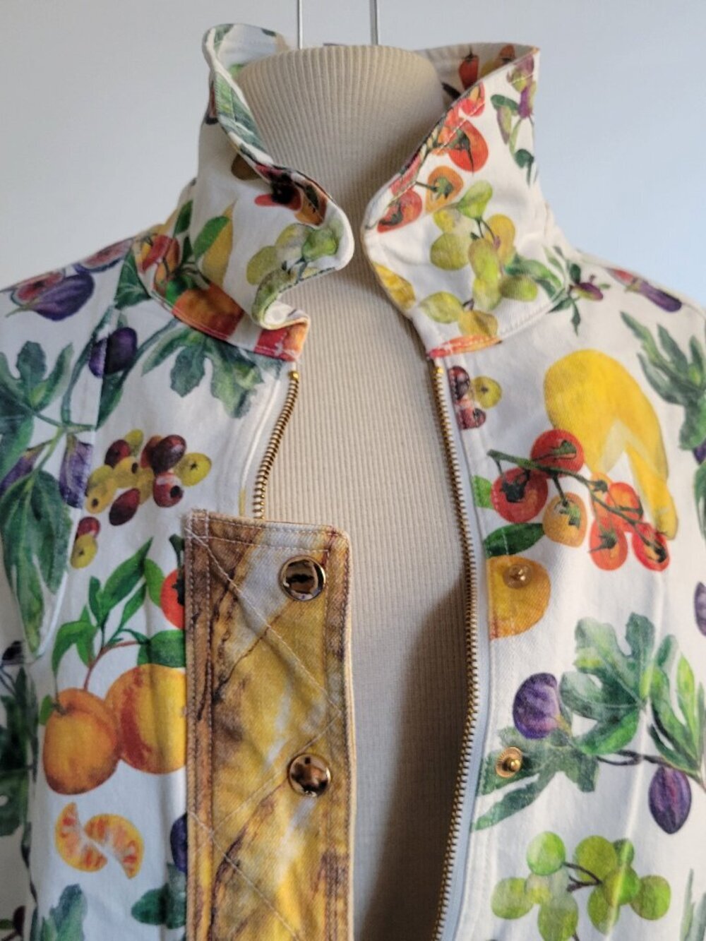 Rachel Antonoff Lizzie Jacket — Fruit Still-Life Print | Women’s M